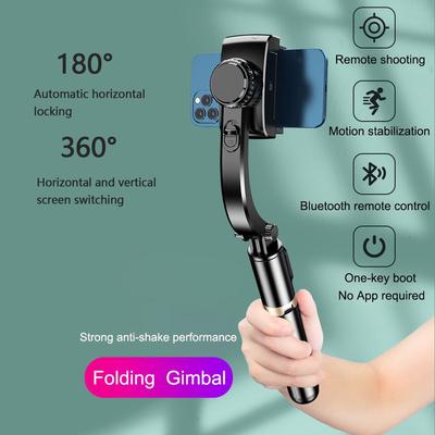Χειρός Gimbal Smartphone Bluetooth Σταθεροποιητής χειρός με τρίποδο selfie Stick Πτυσσόμενο Gimbal για Smartphone iPhone