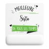 Mousepad - PLANETEE - Sista Best Time Woman - Multicolor - 22x18 Cm - 3 Mm Non-slip
