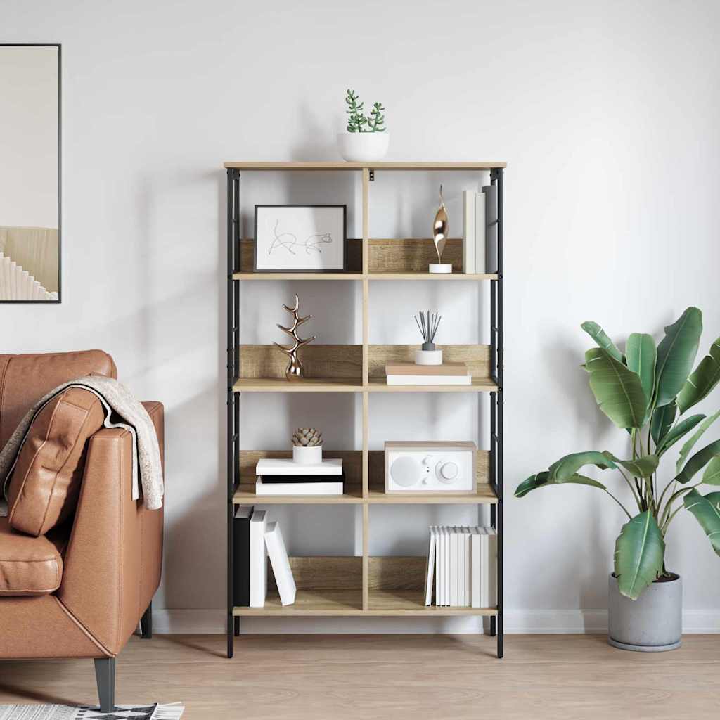 Bookshelf Sonoma Oak 82 x 32 x 144.5 cm Particleboard