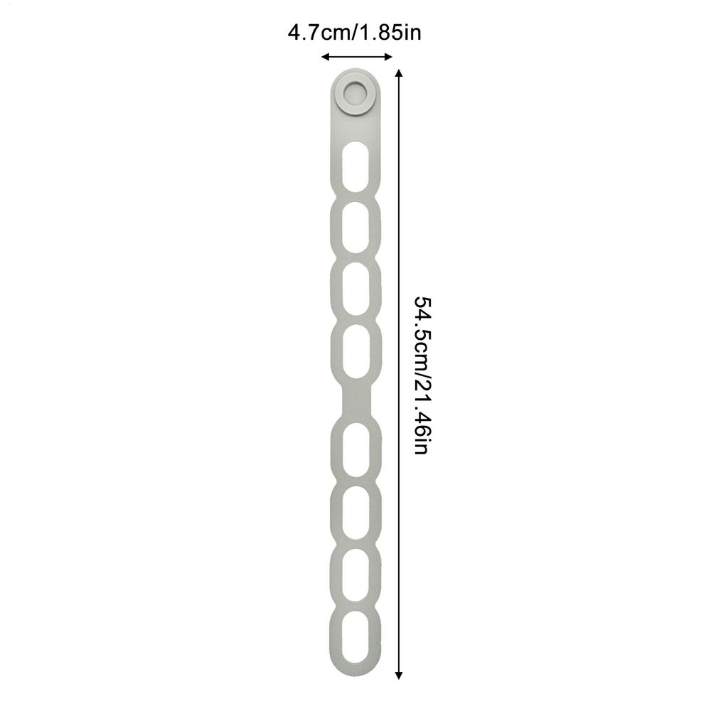 

Pot Lid Strap Reusable Elastic Tie Silicone Latch Strap for Slow Cooker Lid for Kitchen Food Storage Lunch Box Yoga Mat Travel серый