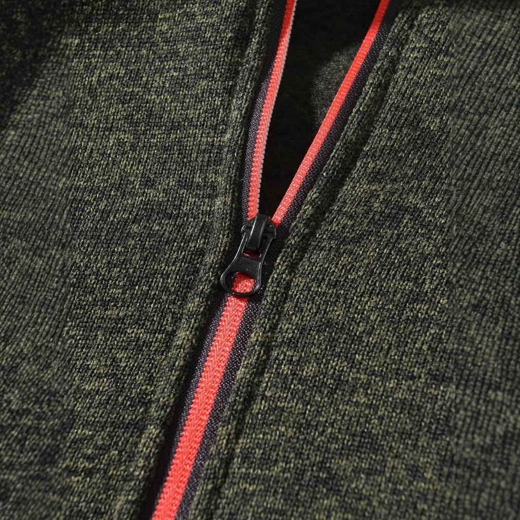 Men's Spring Autumn Casual Fashion Solid Colour Sweater Men's Long-sleeved Sports Hooded Tops Zip Cardigan Sweatshirt Moisture Wicking Breathable Tops
