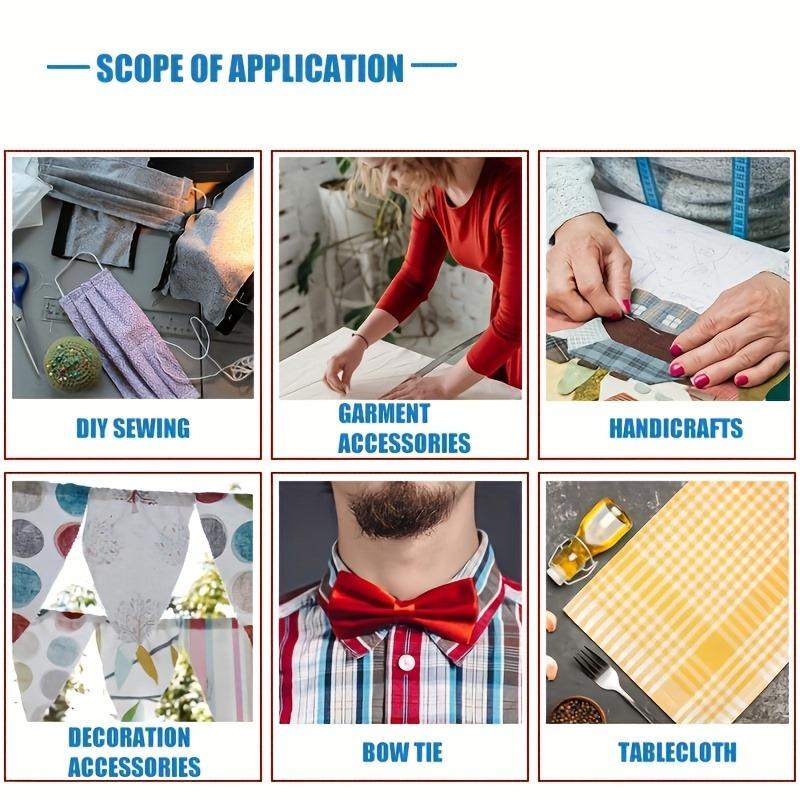 2pcs Non-Woven Fusible Sewing Tape 3937 Inches/100 Meters Polyester Hemming Tape for DIY Sewing Accessories  Ironing Mesh Lining Sewing Accessories