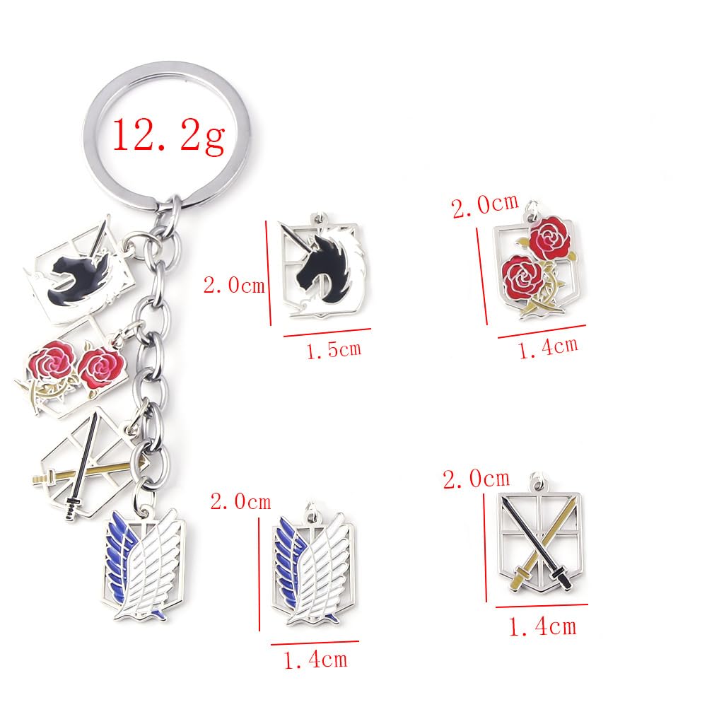 Attack on Titan Four Great Corps Anime School Cultural Event Photo Gift [Sizuuenn] Keychain, Cosplay, Accessory, Goods, Festival, Festival, Festival,