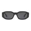 Versace Occhiali da Sole Eleganti con Montatura Irregolare Logo Unisex Occhiali da Sole Neri VE4361GB187