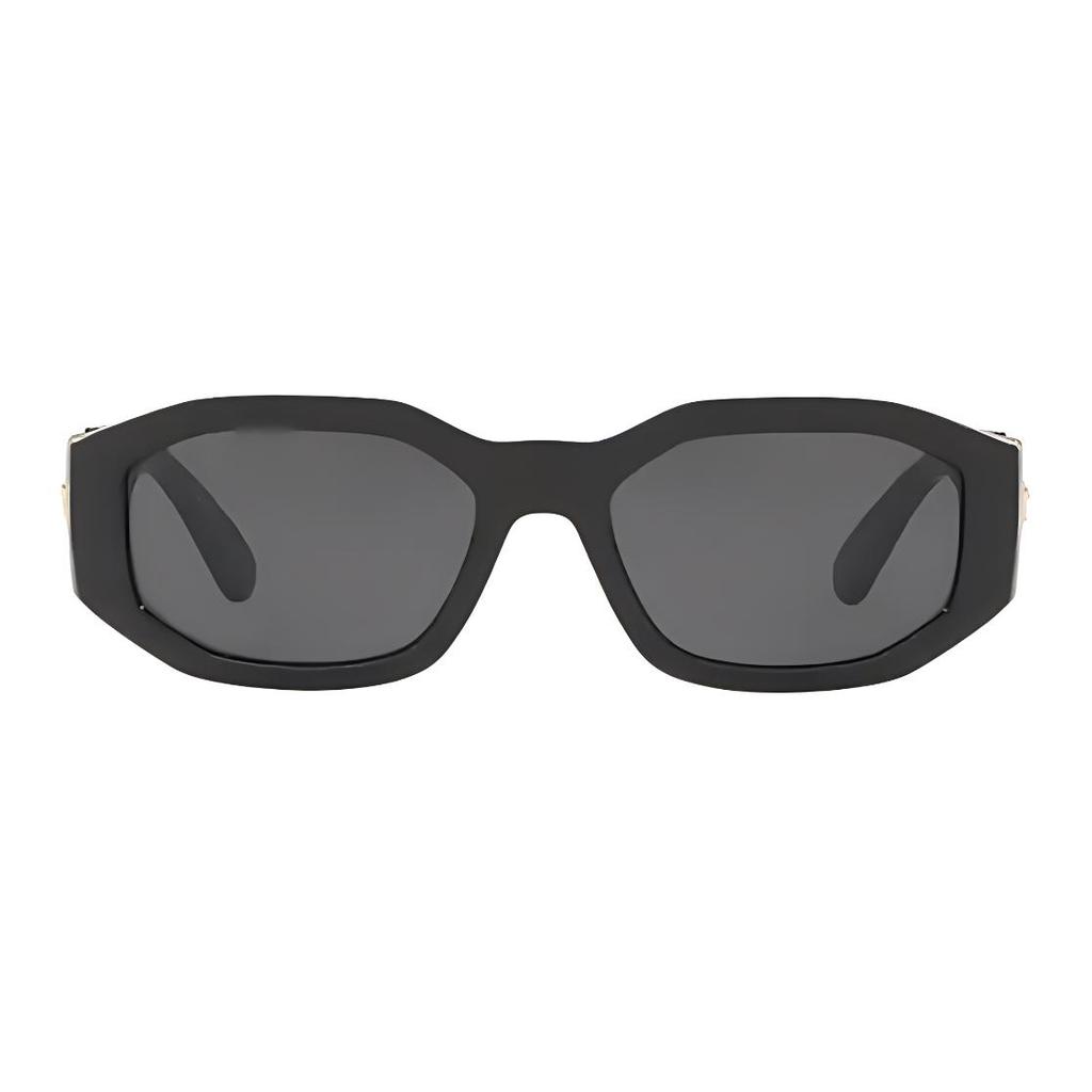 Versace Occhiali da Sole Eleganti con Montatura Irregolare Logo Unisex Occhiali da Sole Neri VE4361GB187