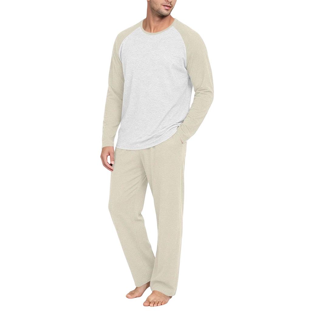 Men's Long Sleeve Pajama Set - Comfortable Sleepwear for Home Loungewear