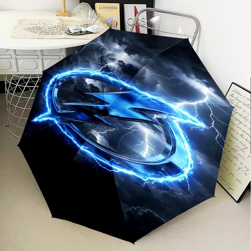 Bay Lightning Hockey Umbrella Folding Umbrella, Automatic Umbrella 8-Frame for Travel, Camping Use Gift for Halloween Christmas