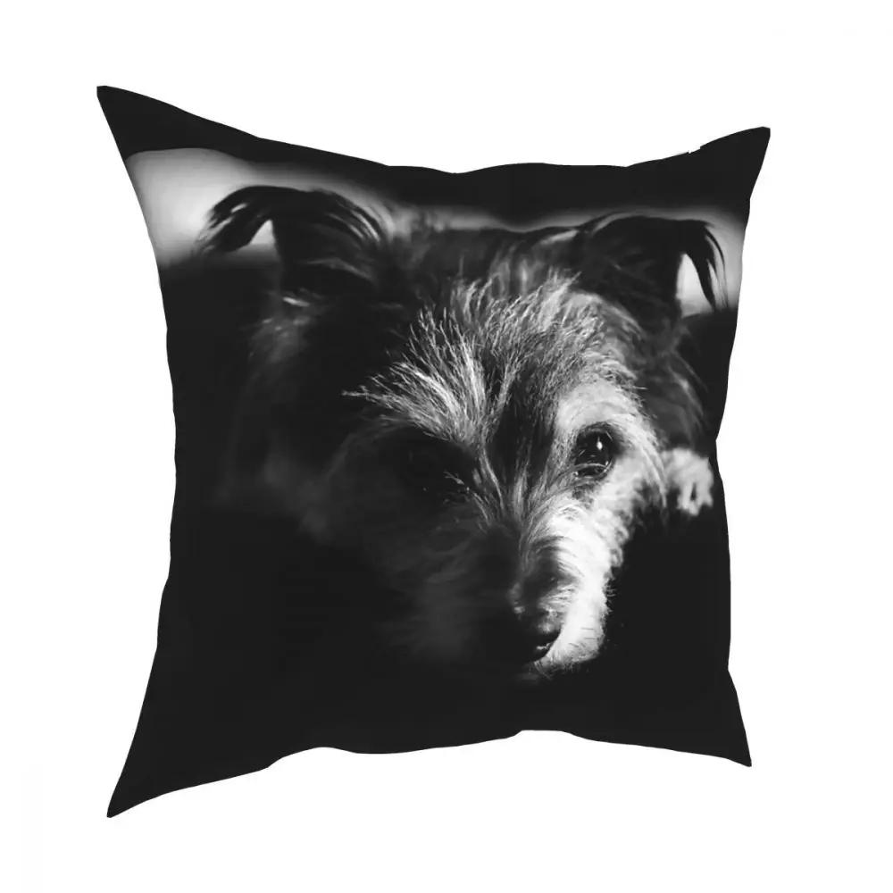 Skotský teriér Pes Čtvercový povlak na polštář Polyesterové polštáře na pohovku Scottie Povlaky na polštáře