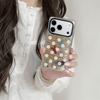Polka Dot Anti-Drop Case for iPhone 15/16/17 Pro Max with Mirror Surface