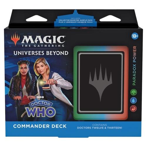 Magic the Gathering Doctor Who Commander-kortstokk Paradox Power Engelsk versjon MTG Samlekort Wizards of the Coast D23630000