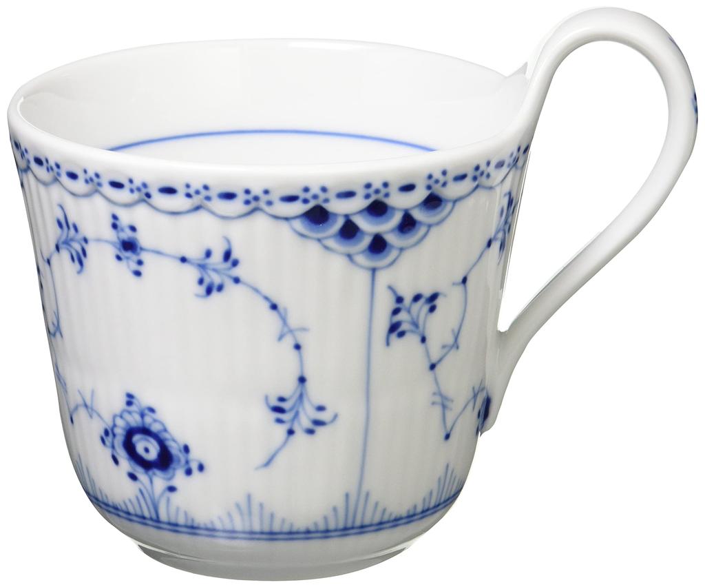 [Officially Imported] Royal Copenhagen Blue Fluted Half Lace High-Handle Mug, 330ml, 1026447