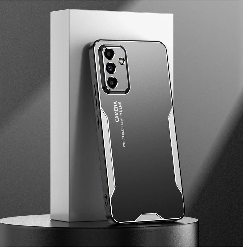

Металевий матовий корпус зі сплаву алюмінію для Samsung A57 A37 A07 A17 A27 A56/36/26/16/06/55/35/25/15/05 Чохол для телефону з відчуттям холодної шкіри For A07