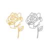 Fashionable Hollow Flower Brooch Metal Badge Corsage Lapel Pin Clothing Accessories Decorative Apparel Accessory