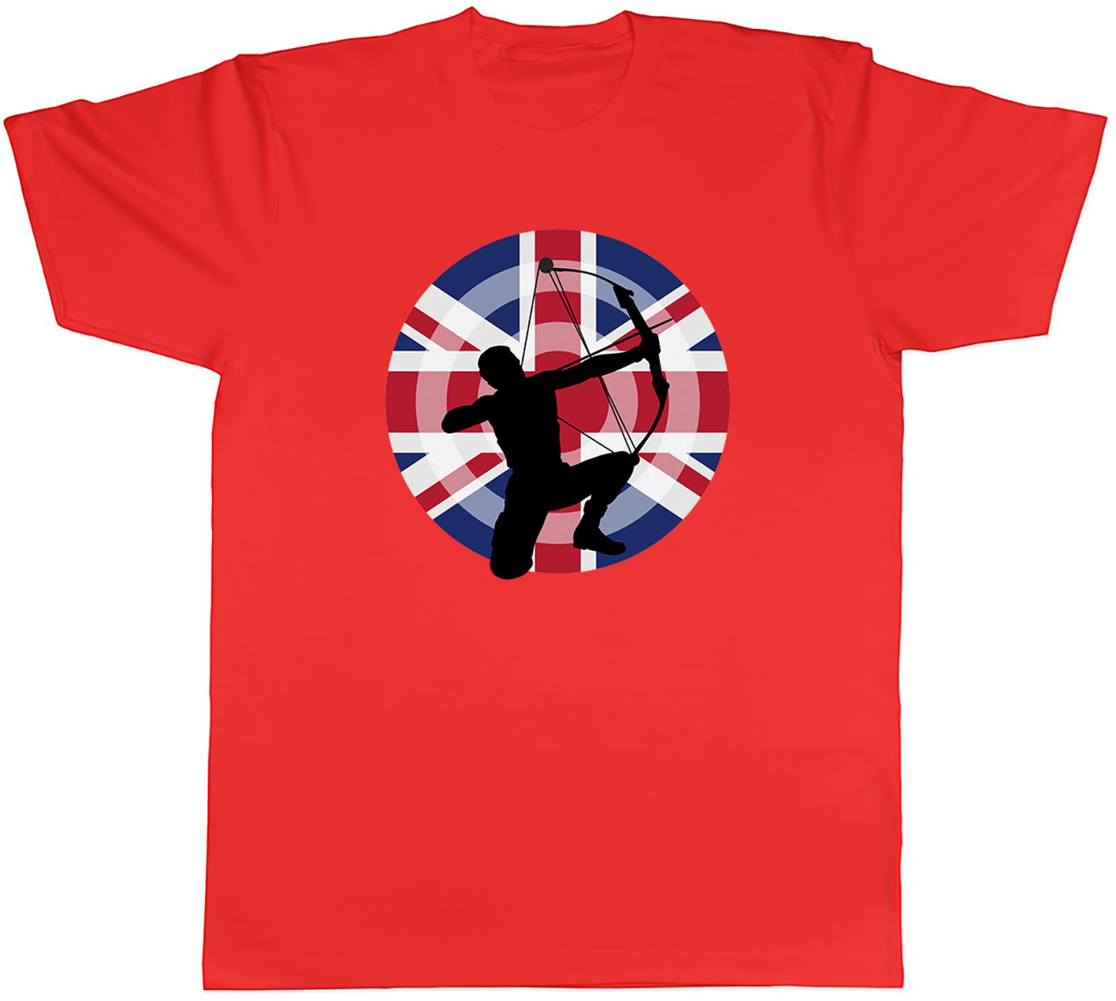 Archery Flags GB Mens Unisex TShirt Tee S