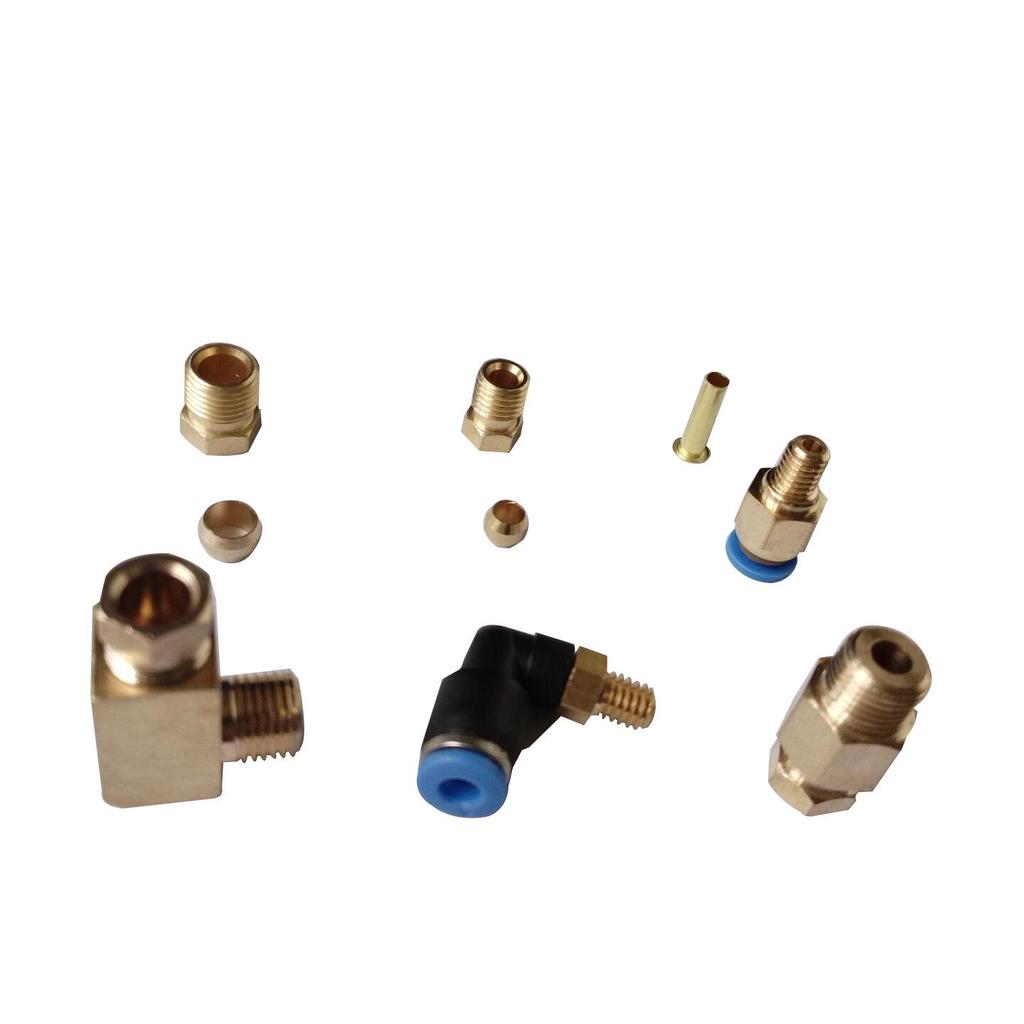 Right Angle Oil Nozzle for Machine Tool Engraving, Quick-Connect Steel Pipe Joint Sleeve