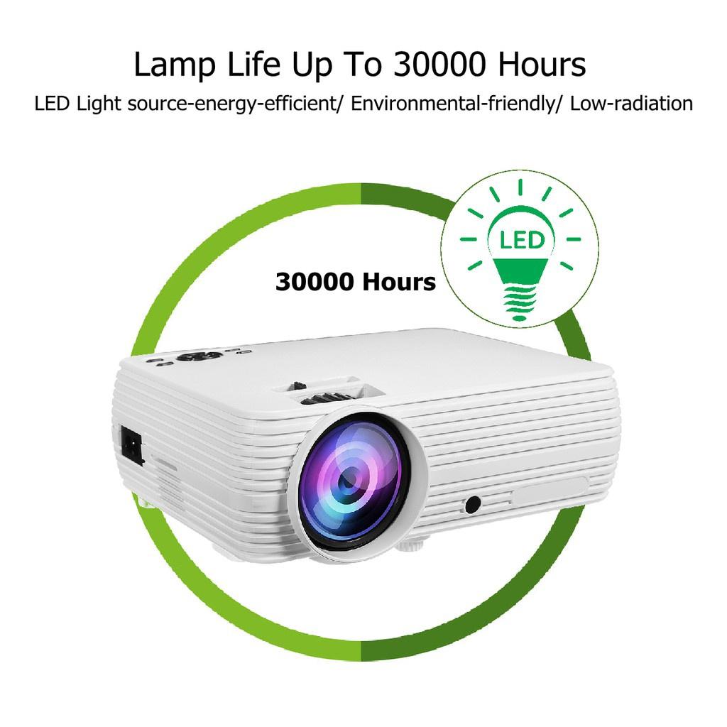 Home Cinema Theater Movie LED Projector HD Support 1080P 7000 Lumens X5 LCD Projector