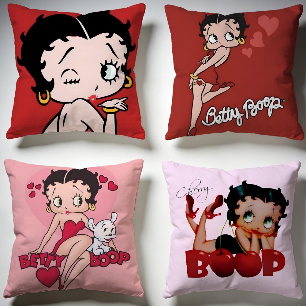 Stylish BBetty Boopier Cushion Cover Stylish Washable Pillow Cover Ideal for Couch Bedroom Car Decoration