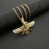 Cross-Border Persian Gold Plated Titanium Zoroastrian Pendant Necklace