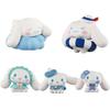 Figura Linda de Cinnamoroll Sanrio Anillo de Natación Juguete Juego de Figuras Para Decoración de Pasteles Diy