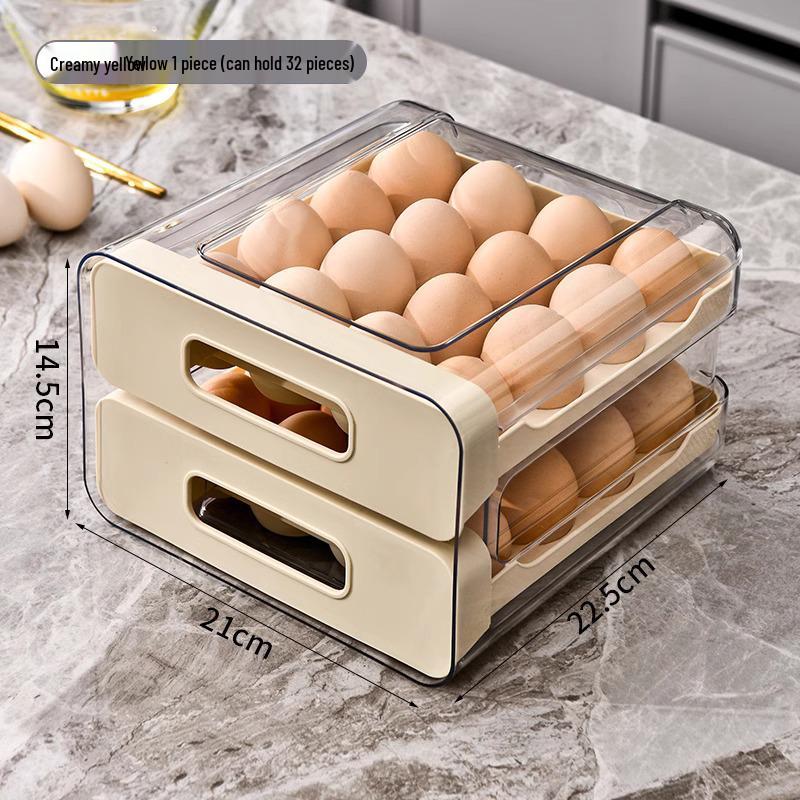 Refrigerator Egg Storage Drawer - Food-Grade Sealed Kitchen Organizer