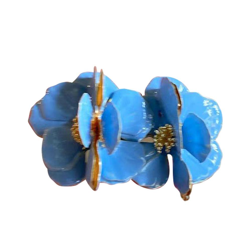 Exaggerated Red Flower Earrings Vintage Statement Earrings Party Holiday Jewelry  for Women & Girls