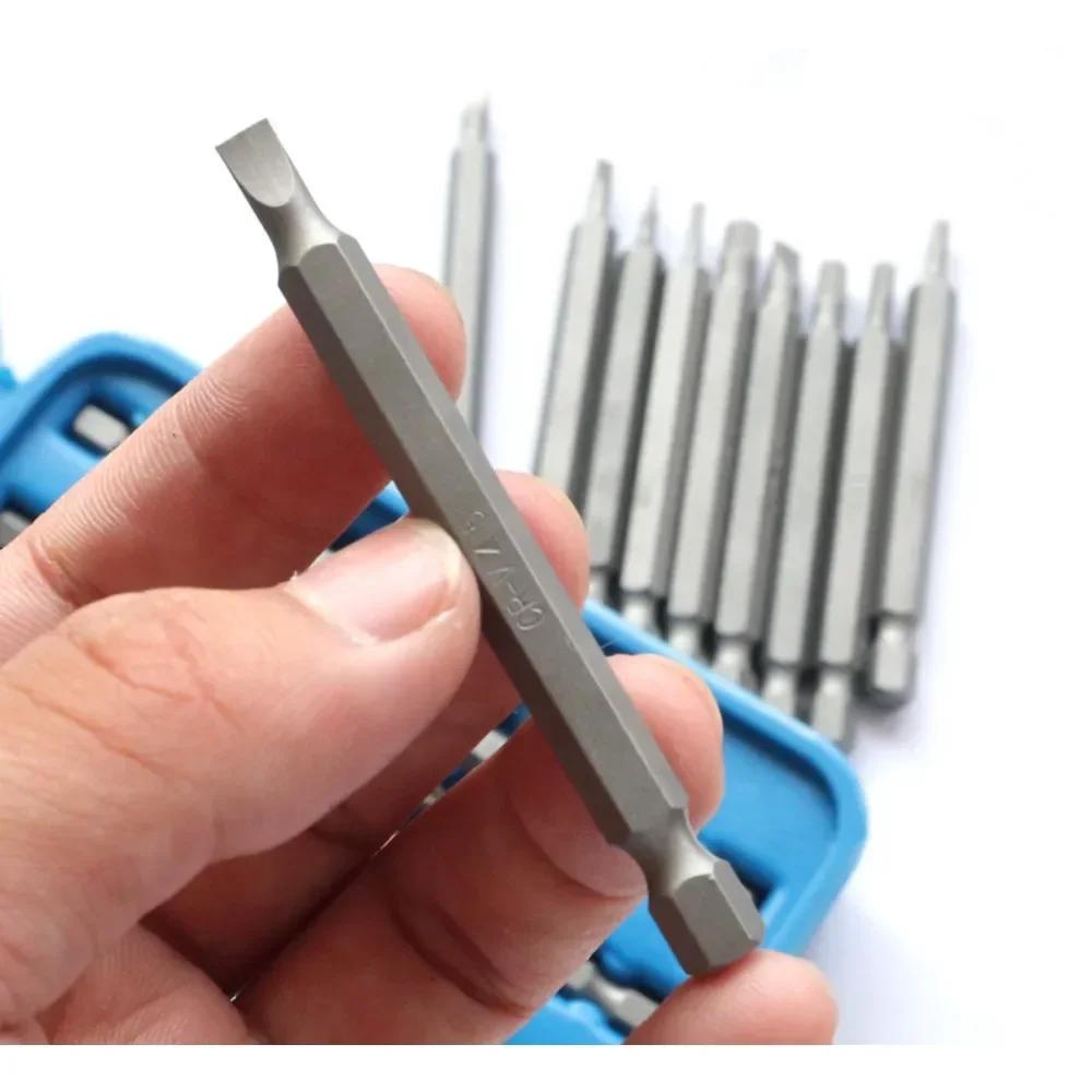 36/50PCS Extended Batch Head Rod Set Cross Word Lengthened Screwdriver Bit Extension Rod Batch Head Electric Drill Set Tool