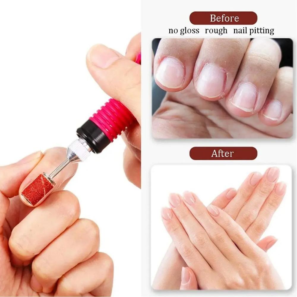 50/100Pcs Nail Sanding Cap Bands for Electric Manicure Drill Machine, 80/120/180 Grit Grinding File Pedicure Tool Accessories