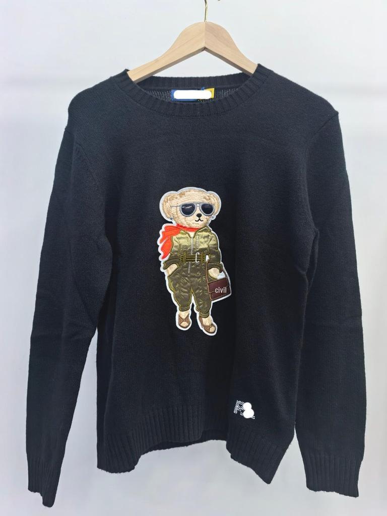 Women's High-Quality Wool Cashmere Teddy Bear Sweater, Autumn/Winter 2025