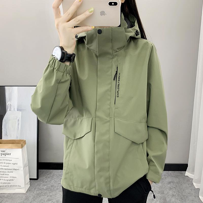 Women's Outdoor Hooded Waterproof Windbreaker Jacket