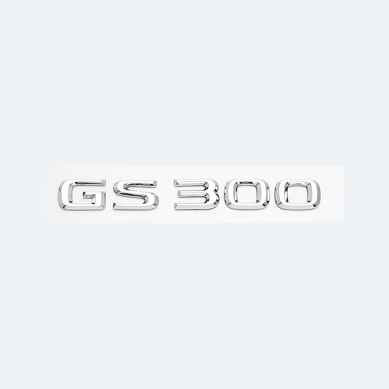 Chrome Black 3D Letters GS200t GS250 GS300 GS400 GS460 GS450h Emblem Car Trunk Logo Sticker Accessories For Lexus GS Series