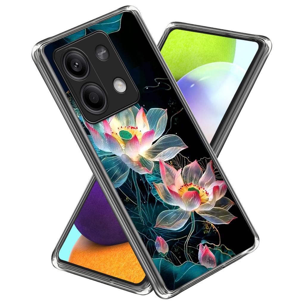 For Xiaomi Redmi Note 13 5G Case Shock-Absorbent TPU Pattern Printed Phone Cover