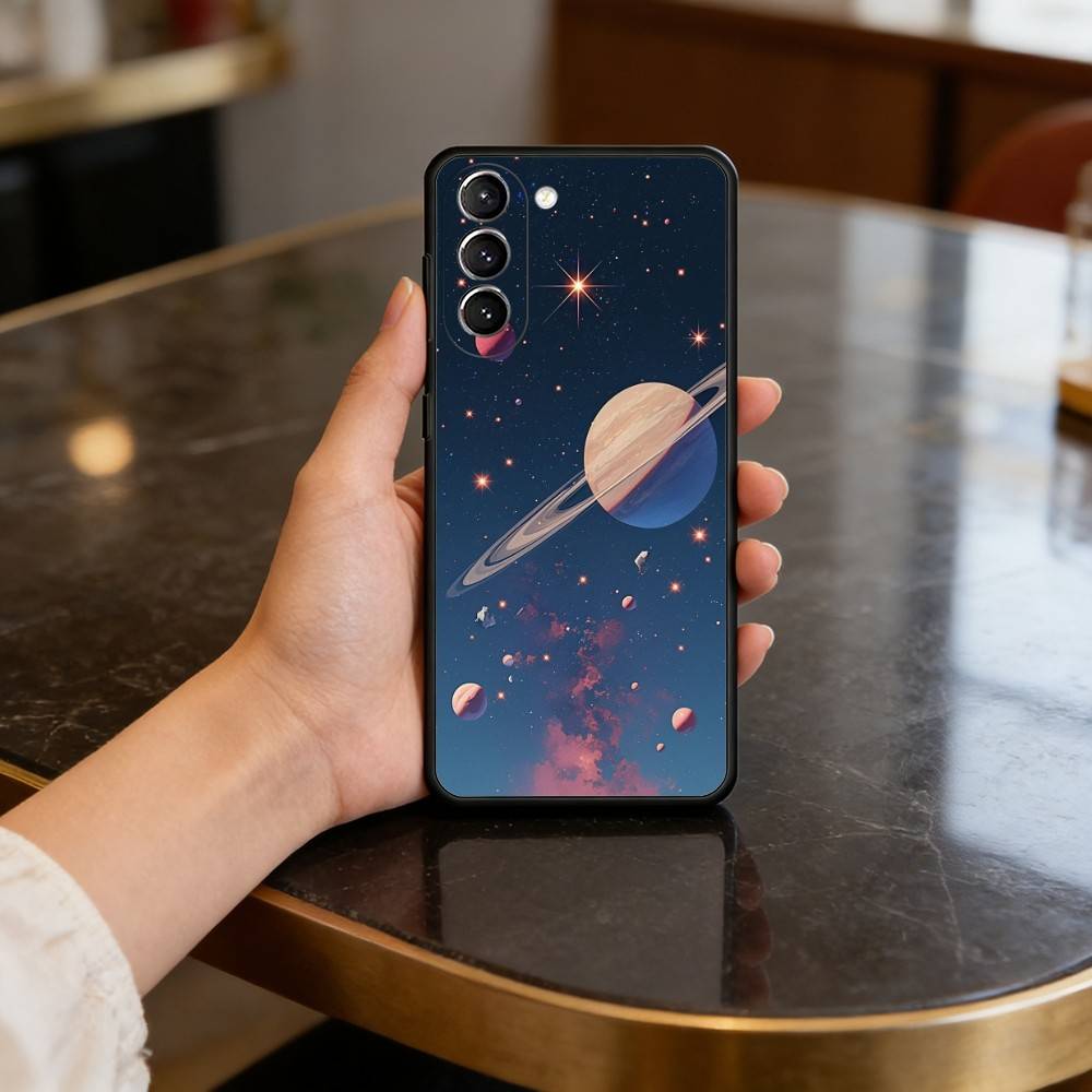 S-Space For Galaxy Art Case for Samsung Galaxy S21 S25 FE S24 S23 Ultra S20 S9 S22 Plus S10 TPU Cover