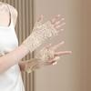 Summer Thin Style Half-finger Gloves UV Protection Sun Protection Gloves  Driving Riding