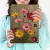 Vintage Metal Flower Wall Art Poster, 20x30cm Decorative Home Garden Sign