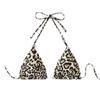 European & American Lace-Up Halter Bikini Top - Women's Beach & Hot Spring Swimwear 2025