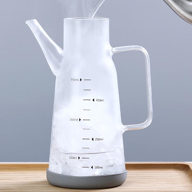 Ru Han Glass Measuring Oil and Vinegar Dispenser Set