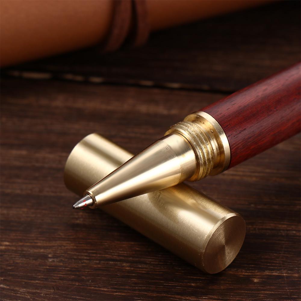Sign Pen Ballpoint Writing Tools Wood Rollerball Pen Metal Gel Pen Roller Ball Pen Brass Pen