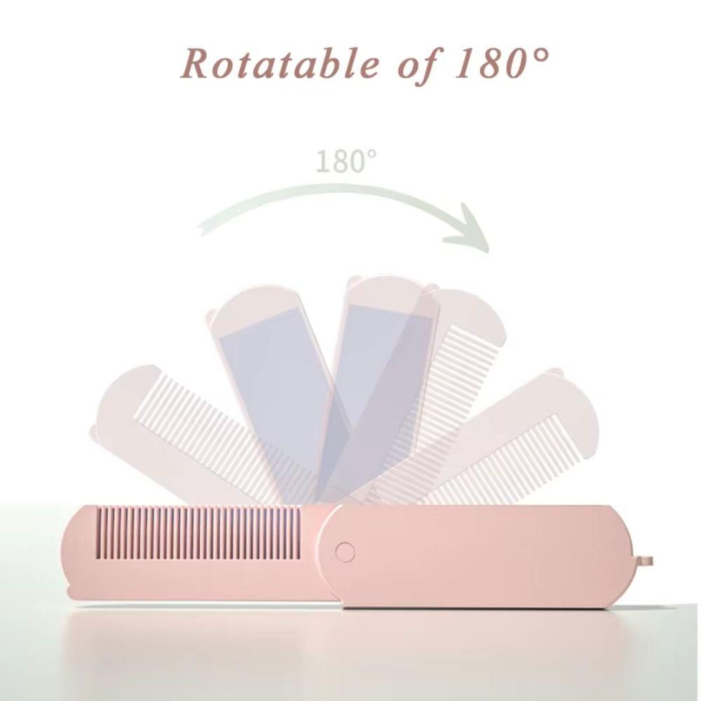 Antistatischer Schminkspiegel 2 in 1 Haarkämme Neuer faltbarer Kamm für die Reise