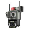 8MP PTZ WiFi 4K Three Lens Screen Camera Outdoor Three Screens Protection Motion Detection Outdoor IP CCTV Survalance Cameras