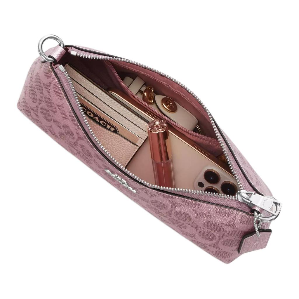Coach Charlotte Coated Canvas Shoulder Bag Medium Women's Pink CCL40-SVAKG