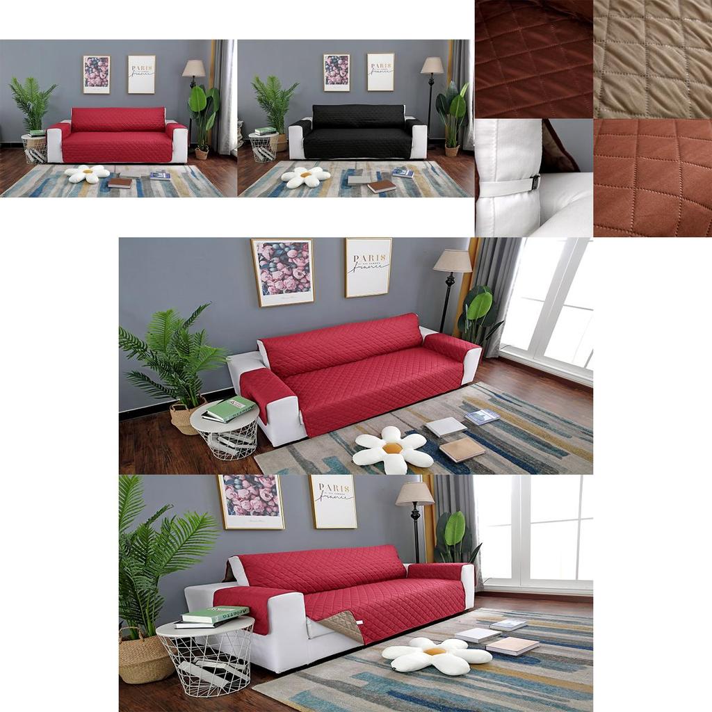 Strapazierfähiger Und Eleganter Waschbarer Sofa-Überwurf Mit Rutschfestem Armlehnendesign