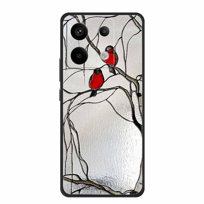 3D Emboss Case For Redmi Note 14S Case 14 S Coque Black Silicone Soft Back Cover For Redmi Note 14 4G 5G Phone Case Note14 Pro