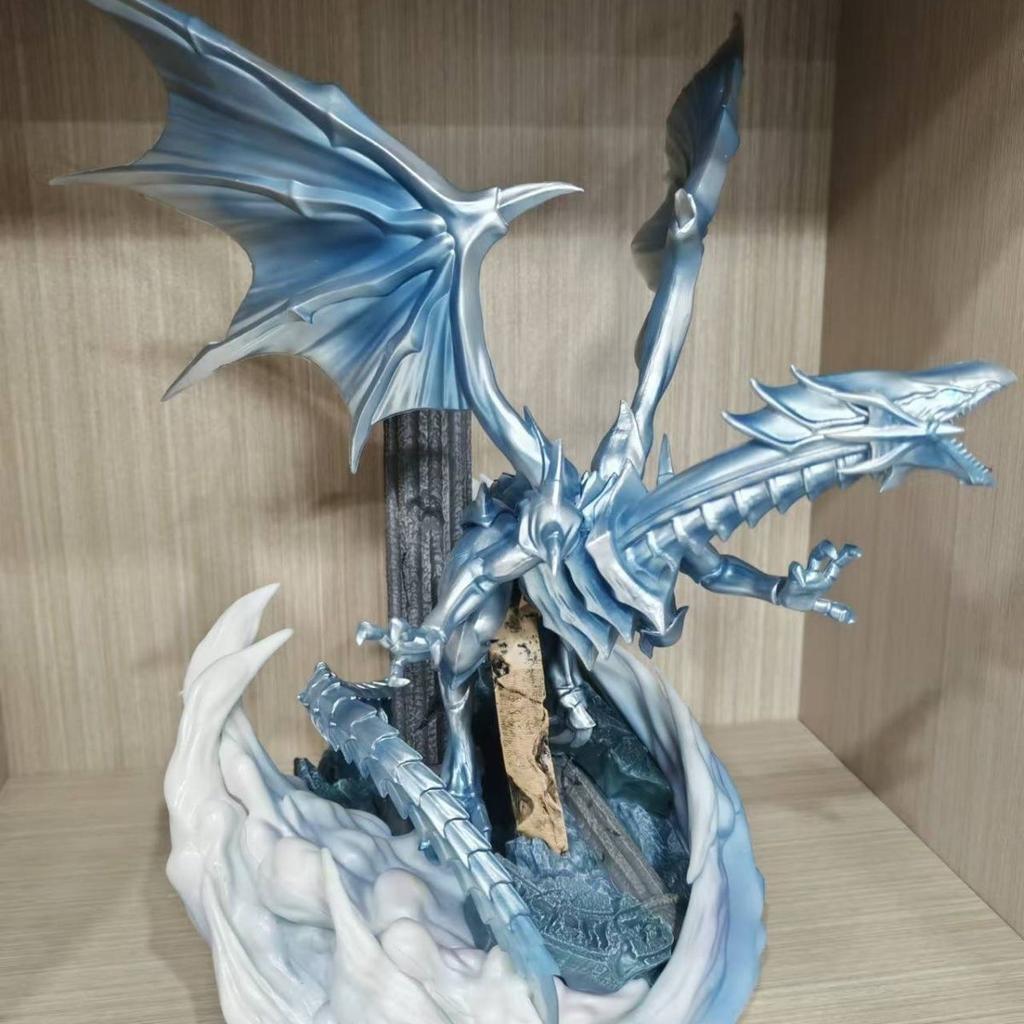 Blue-Eyes White Dragon 28cm/11.02nch Yu-Gi-Oh! MX  can be collected Ultimate Dragon PVC Wild Battle GK Ornament Model Toys Gifts