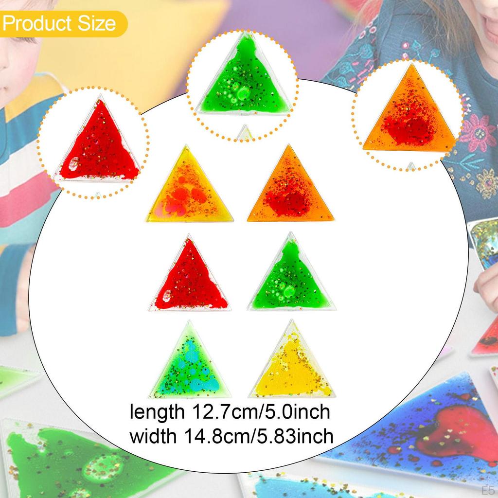 6 Count of Fidget Liquid Motion Toys, Ideal for Holiday Gifts And Prizes