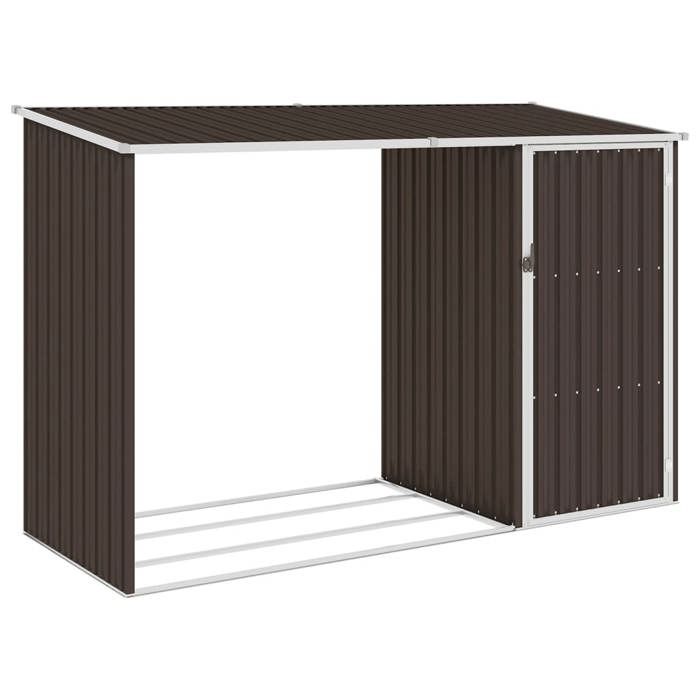 VidaXL Garden Wood Shelter Tool Storage Hangar Log Cabin Storage Shed Outdoor Brown 46296