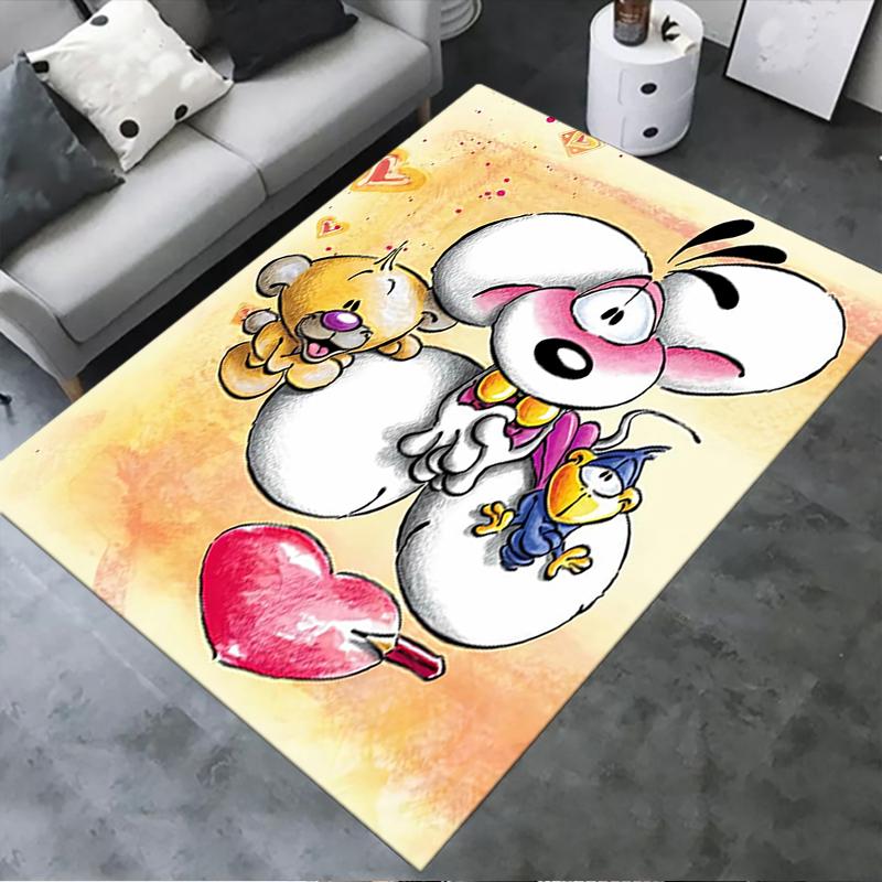 

2025 New diddl cute Carpet Rug for Living Room Bedroom Home Sofa Decoration,Kids play Non-slip Floor Mat24 40x60cm( 15x23in )