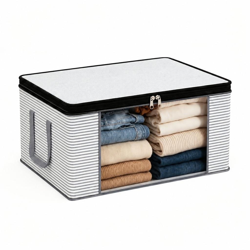 10-1 Pc Non-Woven Quilt Storage Bag Thickened Comforter Bag Foldable Clothes Organizer Moving Packing Bag Storage Box