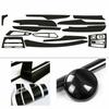 5D Carbon Fibre Pattern Wnętrze DIY Naklejki wykończeniowe do BMW X5 F15 2008-2018