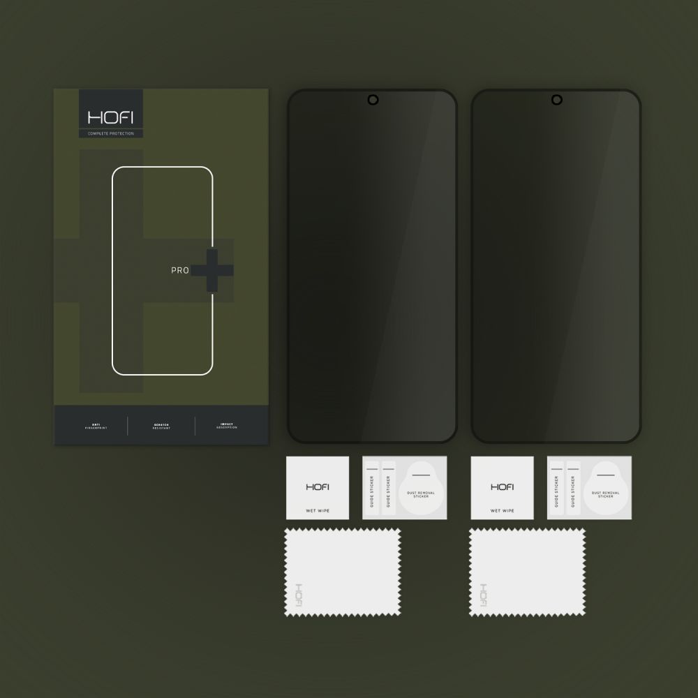 Szkło Prywatyzujące Hofi Anti Spy Glass Pro+ 2-Pack Galaxy S25+ Plus Privacy