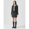 Wool-Like Mini Skirt Ash
